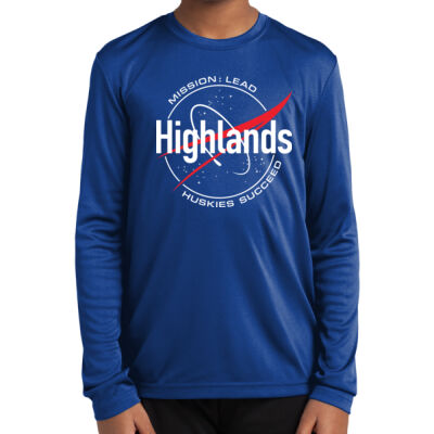 HIGHLANDS - Youth Long Sleeve PosiCharge ® Competitor™ Tee Thumbnail